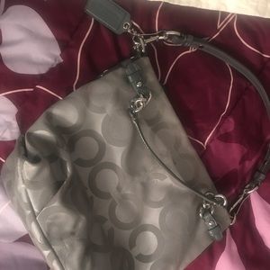 Authentic Coach Op Art Sateen Brooke handbag